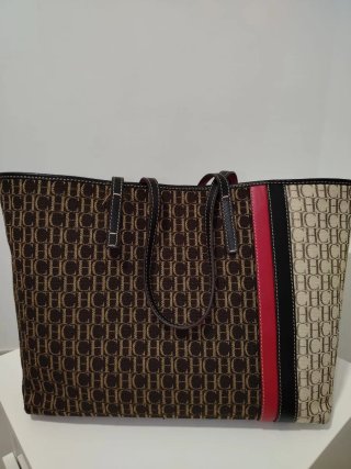 Bolso Carolina Herrera Beige y Marrón