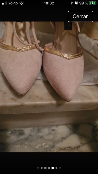 zapatos tacon nude nuevos