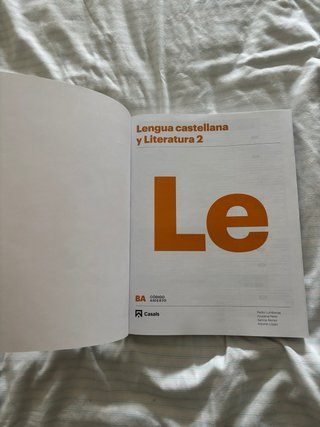 Lengua castellana y literatura 2, 2º Bachillerato