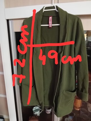 Chaqueta/Cárdigan MET verde talla M