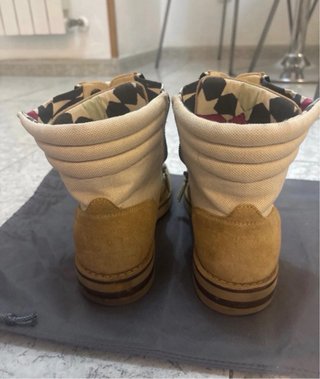 Botines Chanel Talla 39 Beige/Multicolor