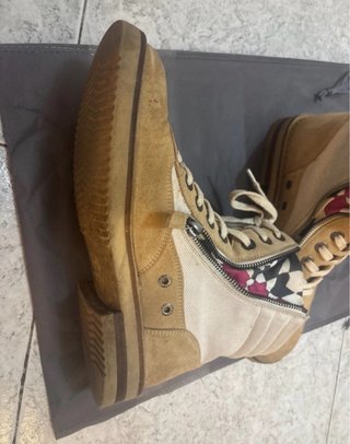 Botines Chanel Talla 39 Beige/Multicolor
