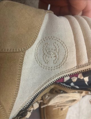 Botines Chanel Talla 39 Beige/Multicolor