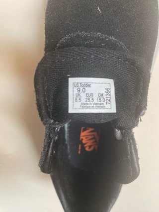 Zapatillas Vans T25,5 con cordones elásticos