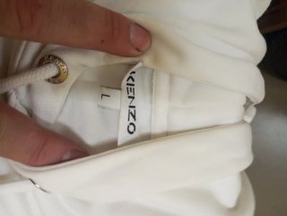 Sudadera Kenzo Blanca con Tigre Rojo