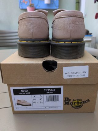 Dr. Martens Mocasines Beige/Gris Talla 40
