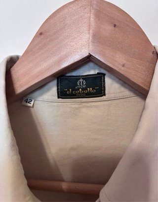 Camisa El Caballo Beige Manga Corta