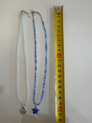 Lote de 2 collares con colgantes