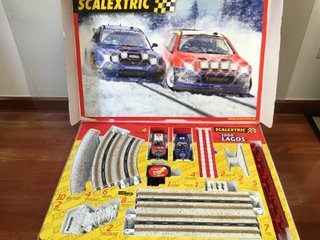 Scalextric 100 Lagos Circuito Coches Efecto Nieve