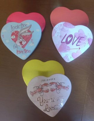 Cajas metálicas corazón