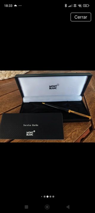 Bolígrafo Montblanc Negro y Dorado