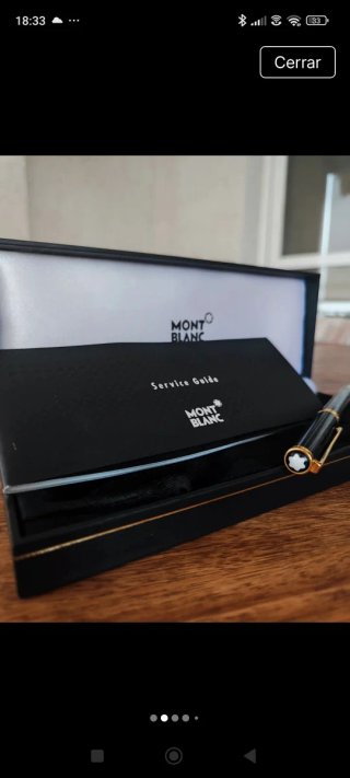 Bolígrafo Montblanc Negro y Dorado