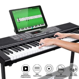 Teclado Musical Electrónico de 61 Teclas con Sopor
