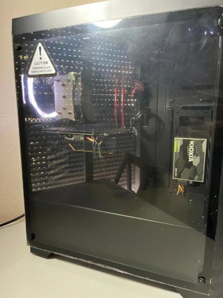 Torre PC Gaming Negra con Luces LED