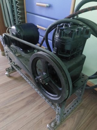 Antiguo hinchador de ruedas