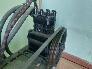 Antiguo hinchador de ruedas