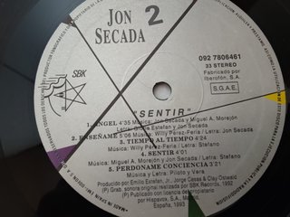 Jon Secada – Sentir – LP vinilo 1992