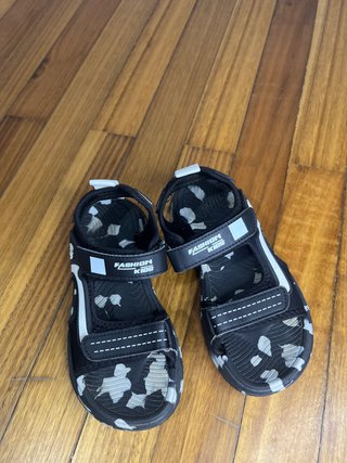 Chanclas Niños Camuflaje Negro Gris
