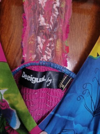Vestido Desigual Talla 36 Estampado