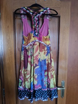 Vestido Desigual Talla 36 Estampado