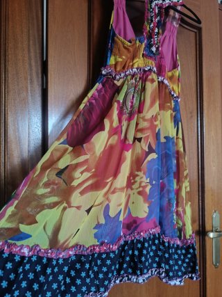 Vestido Desigual Talla 36 Estampado