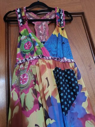 Vestido Desigual Talla 36 Estampado
