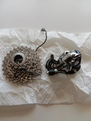 Cambio trasero Sram Force 2x10v.Cassette y cadena.