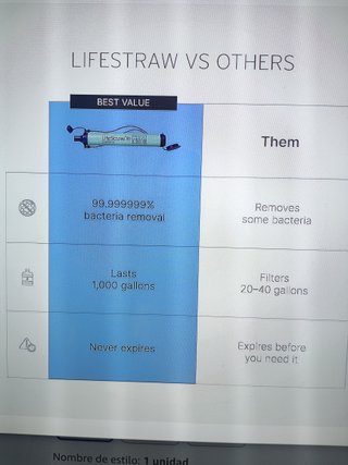 Lote 2 Filtros LifeStraw