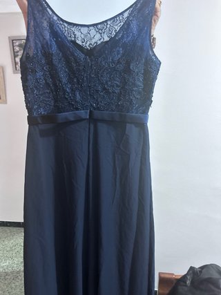 Vestido de fiesta azul elegante