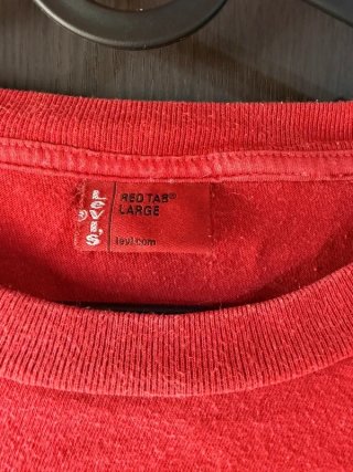 Camiseta Levi's 501 Red Tab Vintage Roja L