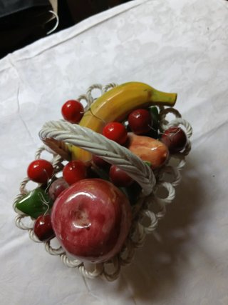Cestino frutta ceramica decorativo