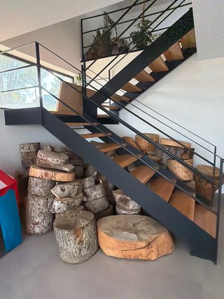 Troncos de pino natural - Decoración rústica