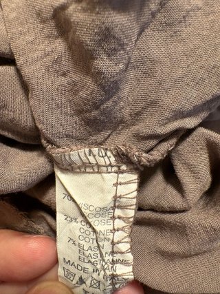 Blusa larga marrón de verano