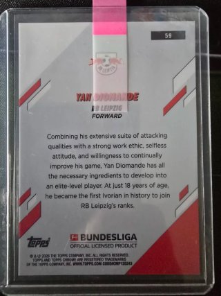 Yan Diomande RC Topps Chrome Bundesliga