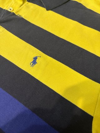 Polo Ralph Lauren Rayas Azul y Amarillo