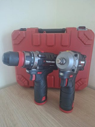 Pack Taladro Atornillador Parkside 12V