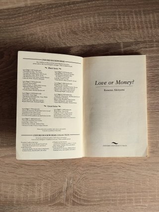 LOVE OR MONEY? – Rowena Akinyemi | Oxford Bookworm