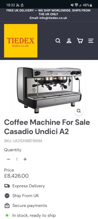 Cafetera Profesional Casadio Undici 2 grupos