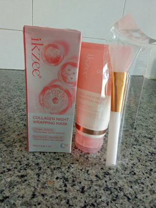 ikzee Mascarilla Colágeno Noche + Brocha