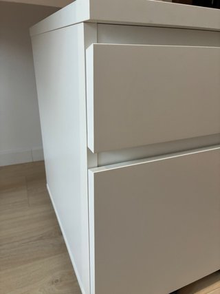 Cajonera con ruedas Ikea Malm blanca