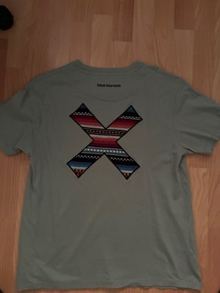 Camiseta Blue Banana Talla M Verde y Multicolor