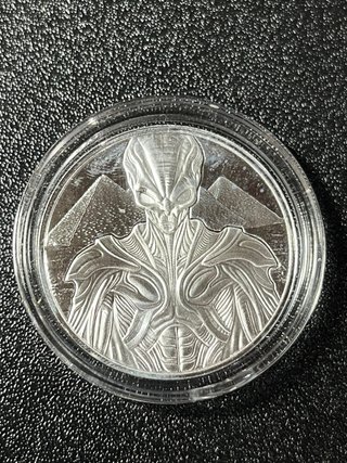 Moneda Plata Alien Samoa 2015 1 Onza