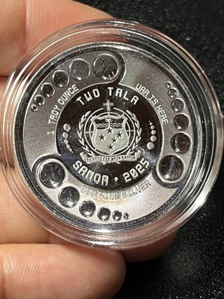Moneda Plata Alien Samoa 2015 1 Onza