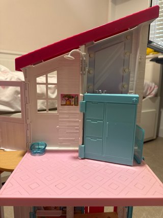 Casa Barbie Rosa y Blanca