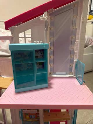 Casa Barbie Rosa y Blanca