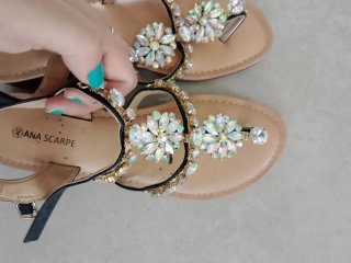 Sandali donna gioiello beige/argento taglia 40