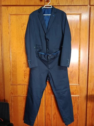 Traje de chaqueta azul
