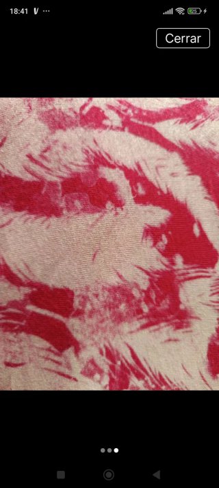 Camiseta larga burdeos y beis estampada ,amplia