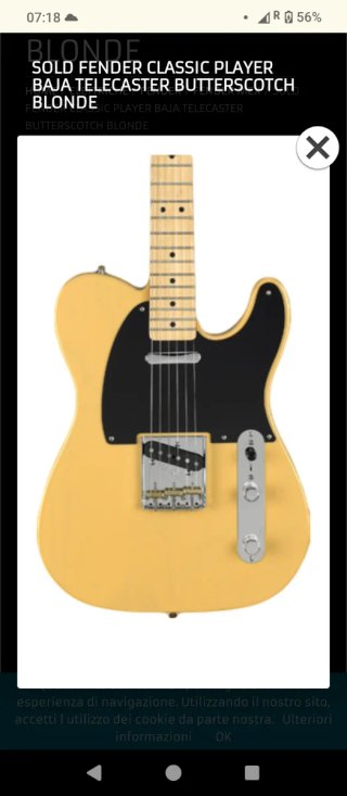 Guitarra Fender Telecaster Baja 50 Custom Shop