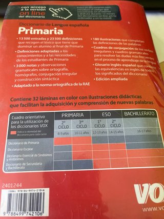Diccionario Primaria lengua española